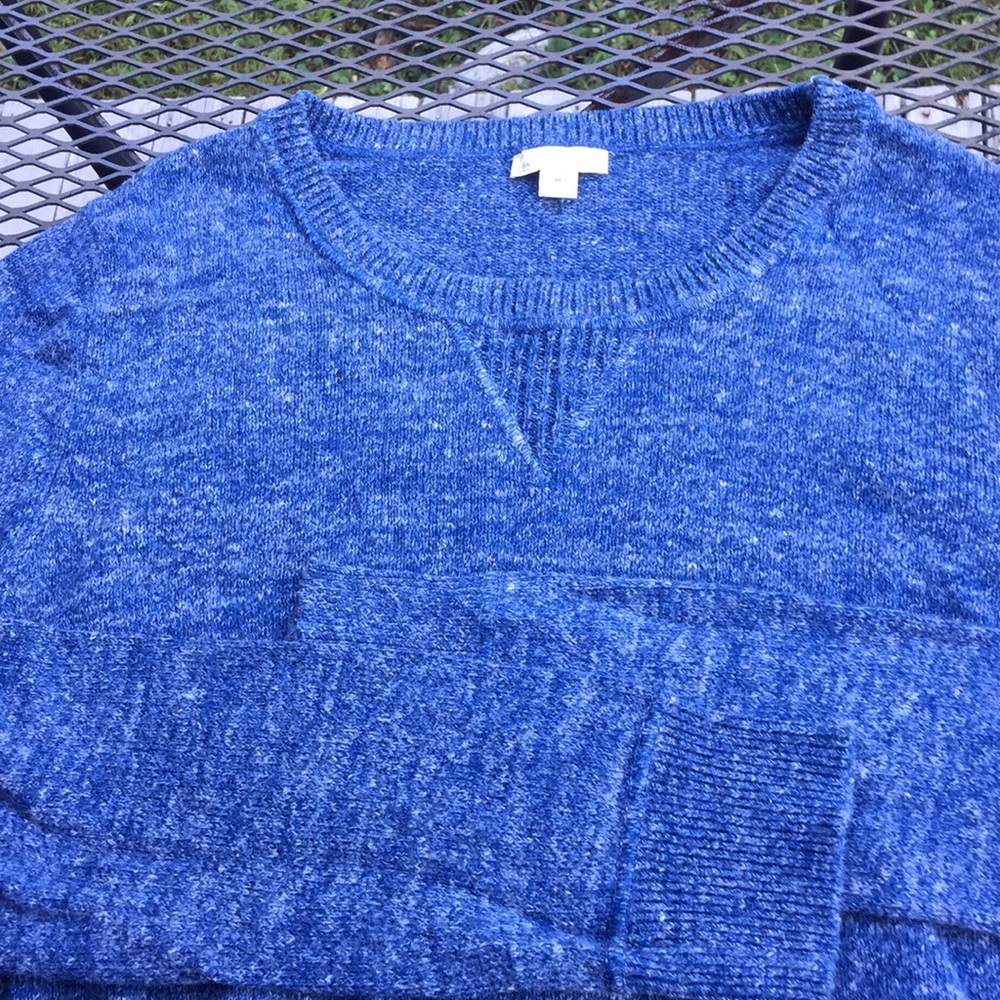 Gap Heathered Blue Classic Sweater